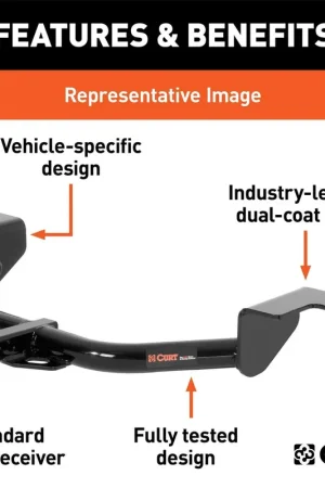 Curt 11128 Class I 1.25 in. Receiver Hitch | Chev Tracker Geo GMC Suzuki Sidekick Original