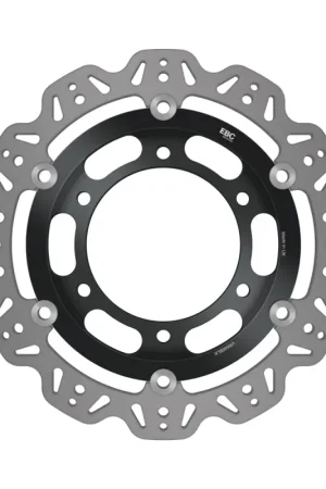 EBC 92-98 Triumph Hinckley Trident 900 Front Left/Right Vee Floating Black Rotor Modern