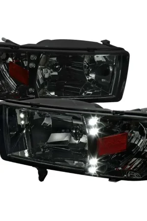 Grab Now Spec-D Smoked Headlights w/ Crystal Housing SPE 2LH-RAM94G-RS