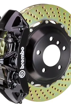 Brembo 92-00 Viper RT-10/GTS Front GT BBK 6 Piston Cast 355x32 2pc Rotor Drilled-Black Get Yours