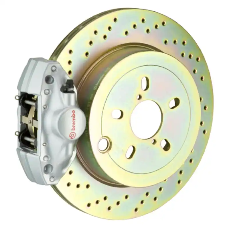 Deal Brembo 12-16 FR-S Exc Model w/ Elec Park Brake Rr GT BBK 2 Pis Cast 2p 316 x20 1pc Rtr Drill-Silver