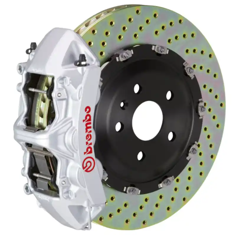 One Day Deal Brembo 14-18 A250/14-19 CLA250/15-20 GLA250 Front GT BBK 6Pist Cast 365x34 2pc Rotor Drilled-Silver
