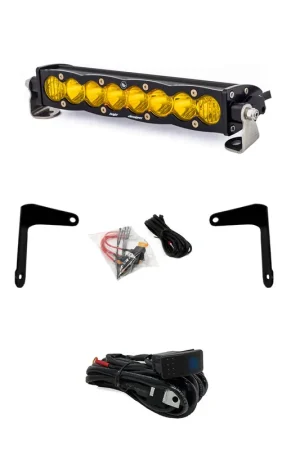 Original Can-Am X3 Shock Mount Kit w/10in S8 Light Bar Baja Amber Baja Designs