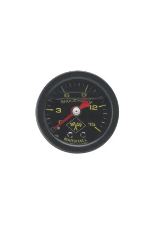 Russell Performance 15 psi fuel pressure gauge black face and case (Liquid-filled) Editor’s Pick