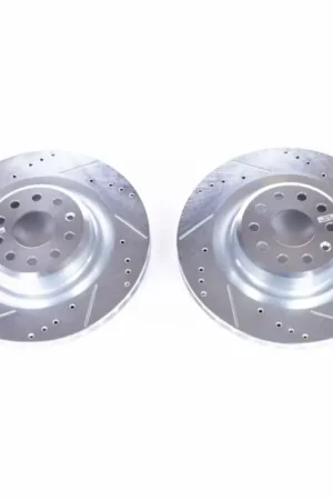 Power Stop 12-18 Tesla Model S Rear Evolution Drilled & Slotted Rotors - Pair Price Drop