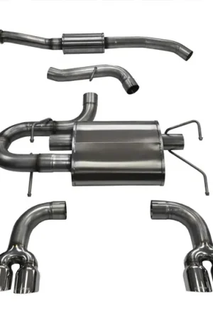 Luxury Corsa Performance Exhaust 3.0" Cat-Back Dual Rear Exit with Twin 3.5" Polished Pro-Series Tips COR 14862