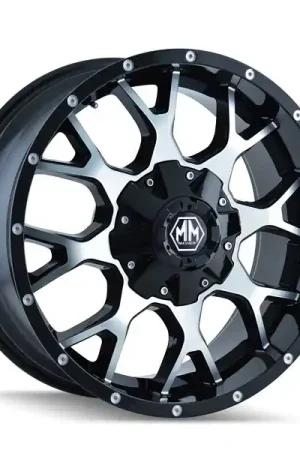 Mayhem Wheels Warrior 8015 Gloss Black w/ Machined Face 18x9 18mm Offset 8x165.1 (8x6.5),8x170 New Arrival