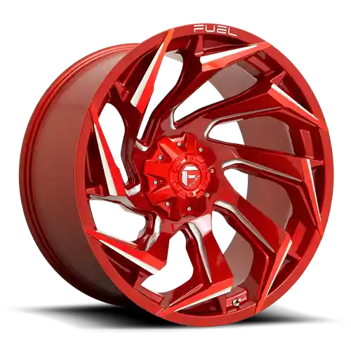 Aluminum Wheels 17X9 Reaction D754 6 On 135/6 On 139.7 Candy Red Milled 106.1 Bore -12 Offset Fuel Off Road Wheels Luxury