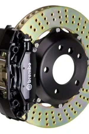 Brembo 02-06 Mini Cooper Front GT BBK 4 Piston Cast 2pc 320x28 2pc Rotor Drilled-Black Best Price