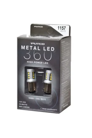 Putco 1157 - White Metal 360 LED While Supplies Last