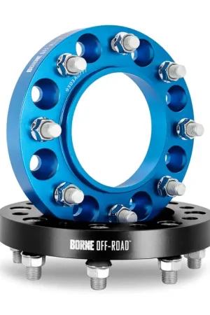 Holiday Sale Borne Off-Road Wheel Spacers 8X165.1 121.3 32 M14 Blu