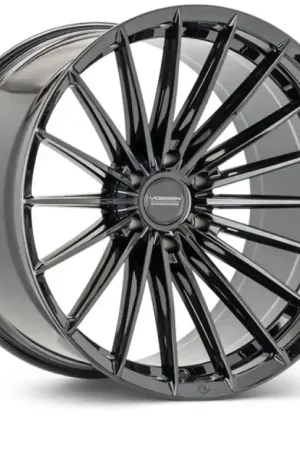 Luxury Vossen HFX-4 17x9 - 6x135 - ET0 - Super Deep - 87.1 - Gloss Black Wheel