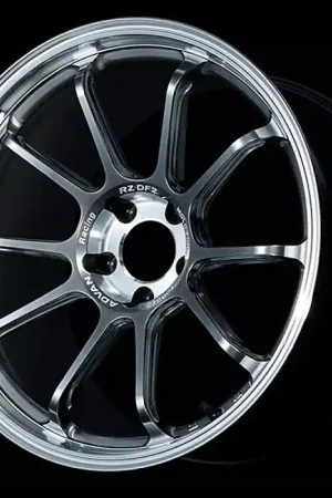 Bargain Advan RZ-DF2 19x9.0 / +22 Offset / 5x120 / 72.5mm Bore / Diamond Cut and Hyper Platinum Black