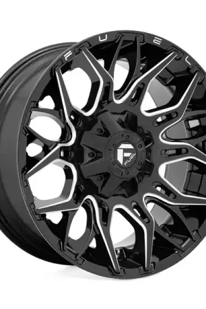 Fuel Offroad Wheels Twitch D769 Gloss Black Milled 22x12 -44mm Offset 6x135,6x139.7 (6x5.5) In Demand