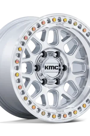 KMC KM549 GLOSS SILVER W/ MACHINED FACE GRS Wheel Crafted