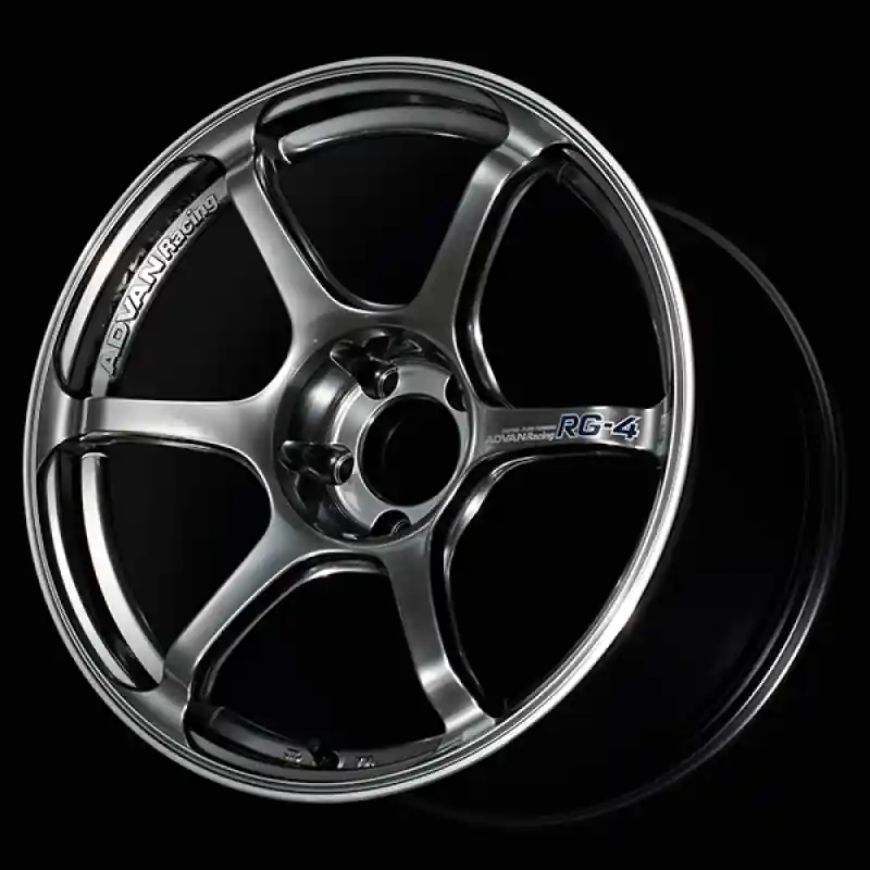 Factory Price Advan RG-4 17x7.5 / +48 Offset / 5x114.3 / 73mm Bore / Racing Hyper Black and Ring