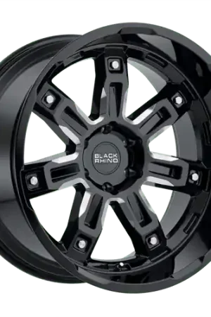 Worldwide Shipping BRLKR 17X9.5 6X135 G-BLK-MILL 12MM