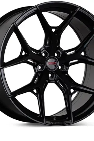 Last Chance Vossen HF-5 19x10 / 5x120.65 / ET28 / 70.3 / Deep - Satin Black Wheel