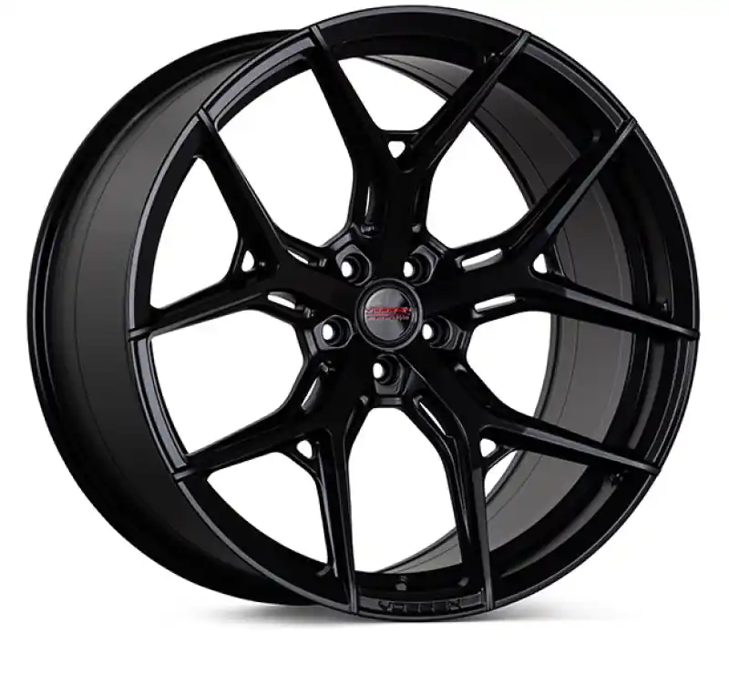 Last Chance Vossen HF-5 19x10 / 5x120.65 / ET28 / 70.3 / Deep - Satin Black Wheel