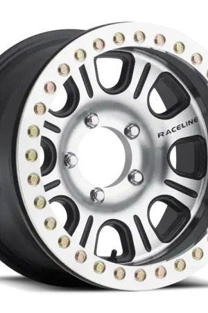 Raceline RT232 Monster 17x8.5in/5x127 BP/0mm Offset/83.82mm Bore - Black & Machined Beadlock Wheel Best Choice