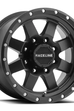 Price Cut Raceline 935B Defender 18x9in / 6x139.7 BP / 18mm Offset / 107.95mm Bore - Satin Black Wheel