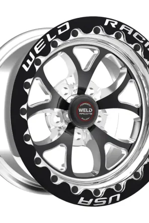Weld S76 17x10 / 5x4.75 BP / 8.3in. BS Black Wheel (Medium Pad) - Black Single Beadlock MT Discount