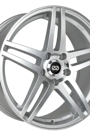 Enkei RSF5 18x8 40mm Offset 5x100 Bolt Pattern 72.6mm Bore Dia Silver Machined Wheel Best Price