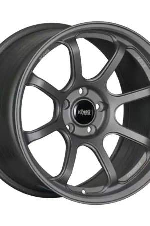 Konig Forged F6SX 17x9 4x100 ET45 Satin Grey Wheel (Knurled Bead) Super Sale