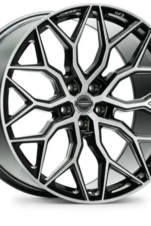 Buy Direct Vossen HF-2 22x10.5 / 5x120 / ET38 / Deep Face / 72.56 - Brushed Gloss Black Wheel