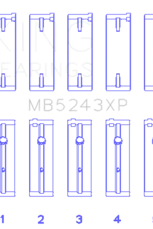 Exclusive Offer King Engine Bearings Nissan SR20DE/DET (2.0L) Performance Main Bearing Set - Size STD