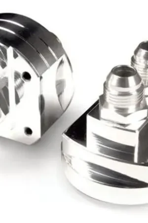 BLOX Racing Remote Oil Filter Relocation Kit - Polished Fresh Stock