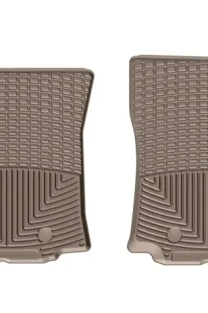 Genuine WeatherTech 2018+ Toyota Tacoma Front Rubber Mats - Tan