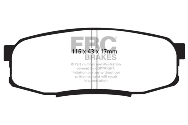 EBC 08+ Lexus LX570 5.7 Extra Duty Rear Brake Pads Instant Buy