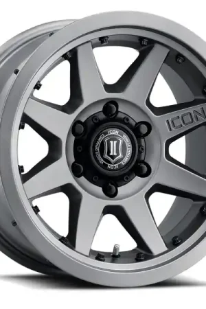 ICON Rebound Pro 17x8.5 5x5 -6mm Offset 4.5in BS 71.5mm Bore Titanium Wheel Price Drop