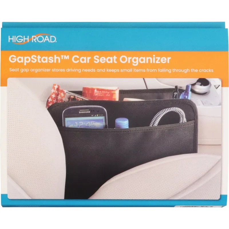 High Road Gap Stash(TM) Car Seat Console Gap Organiser - HR-5605-BLK Budget