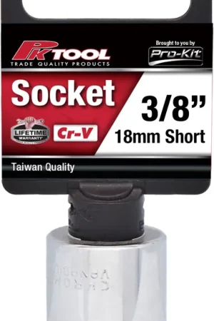 PKTool 3\\/8 inch Dr 18mm Socket Short - PT10418 (Pickup Only) Time-Limited