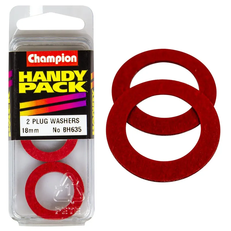 Champion Pack of 2 M18 x 27mm x 3\\/32 Fibre Flat Washers - BH635\\ Flash Sale