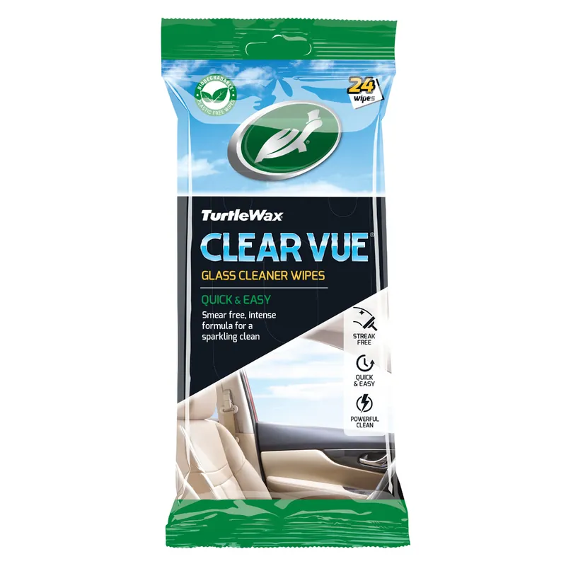 Turtle Wax Clear Vue Glass Cleaner Wipes - 24 Pack - 103302 Low Price