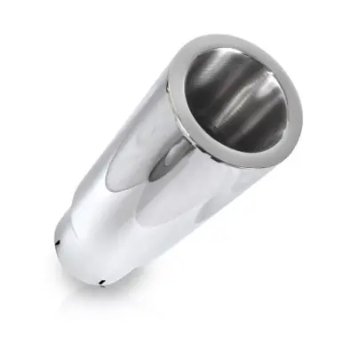 Stainless Works Double Wall Straight Cut Exhaust Tip - 3 1/2in Body 2 1/2in ID - 792250 Affordable