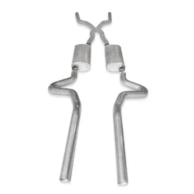 Sale Stainless Works Chevy Chevelle LS1 Hot Rod 1968-72 Exhaust 3in Stainless Turbo Mufflers - CV6872LSD