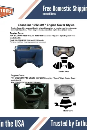 Seasonal Sale Complete Interior Insulation Kit for 1992-1996 Ford Econoline Cut Away Rv Chassis Van