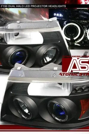 Order Now Black Dual HaloLED Pro Headlights