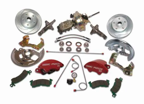 SSBC Power Drum to Disc Brake Conversion Kit with 2 Inch Drop Spindles & 2 Piston Aluminum Calipers - Front - A123-58ADS Deal