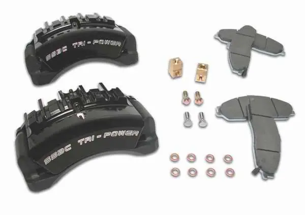 SSBC Direct Bolt-On Force 10 Tri-Power 3-Piston Aluminum Calipers & Pads - Front - A187-1 Exclusive Offer