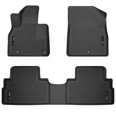 Husky Liners 2020 Kia Telluride Weatherbeater Black Front & 2nd Seat Floor Liners - 95691 Factory Price
