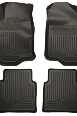 Sale Husky Liners 08-12 Chevy Malibu/07-09 Saturn Aura WeatherBeater Combo Black Floor Liners - 98111