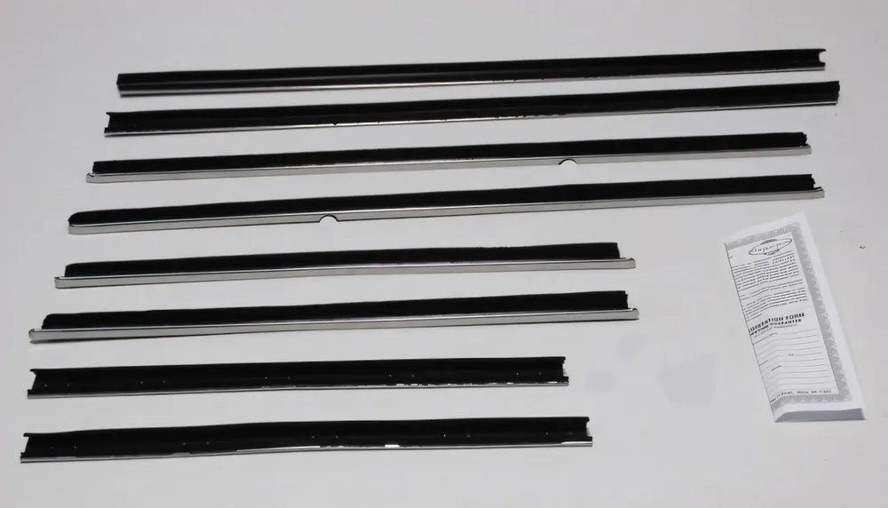 Exclusive Window Sweeps Felt Kit Weatherstrip for 1969-1970 Plymouth B-Body Convertible