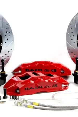 Original Baer Brakes 4301390CY Baer Brakes 14" Extreme+ Front Brake Kit, Comp Yellow, SDZ, Std. Studs