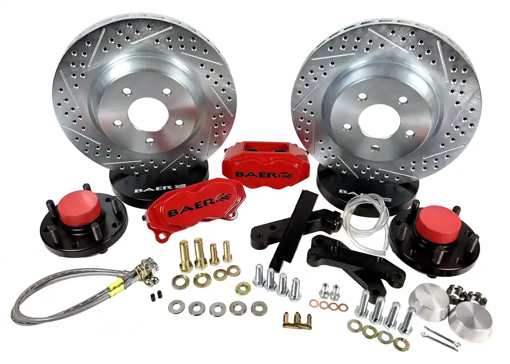 Baer Brakes 4261447B Baer Brakes 13" SS4 Front Brake Kit, Black, SDZ, Std. Studs Authentic