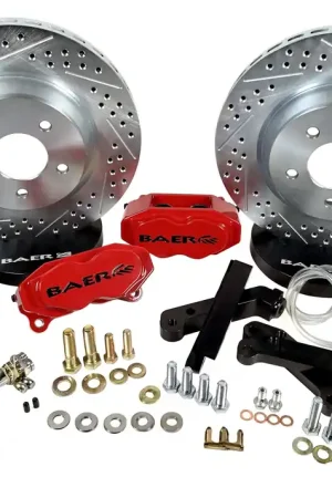 Buy Online Baer Brakes 4261418HO-X1 Baer Brakes 13" SS4 Front Brake Kit, Hugger Orange, SDZ, ARP Studs